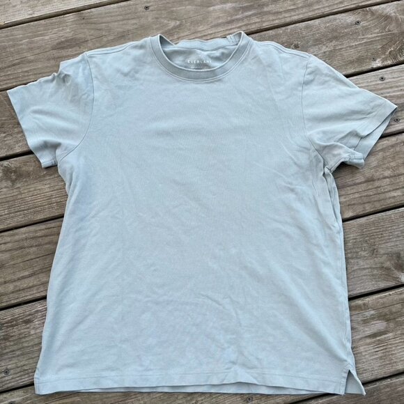Everlane Premium Weight Relaxed Tee Ribbed collar XL - Picture 1 of 9